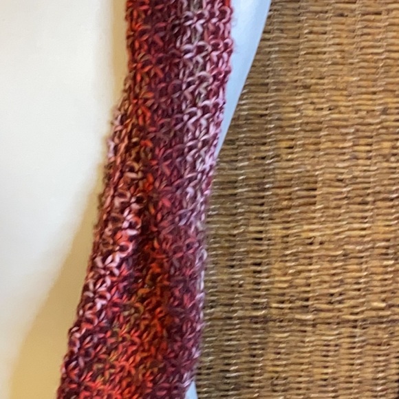 infinity scarf reds and burnt orange - Picture 2 of 6
